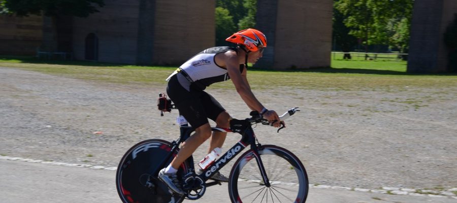 Fahrradfahrer Triathlon